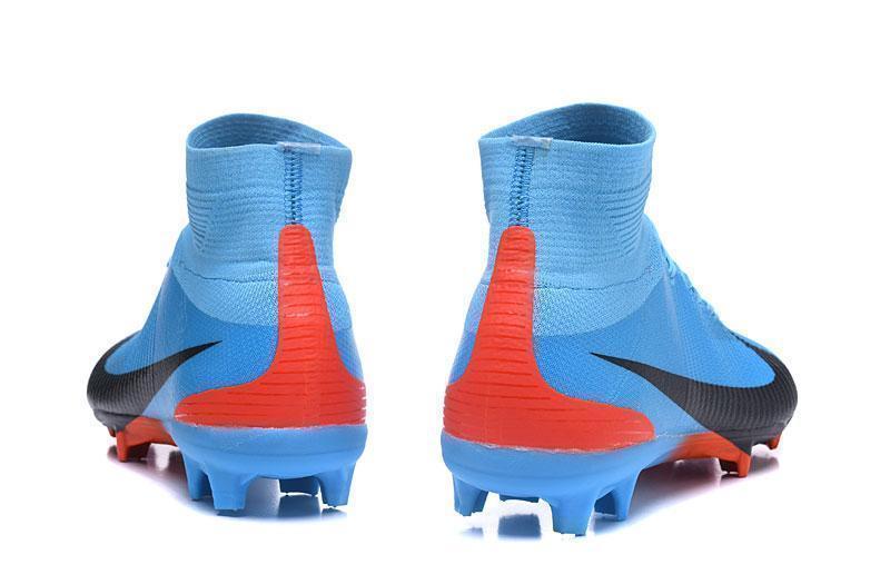 Nike Mercurial Superfly V FG Soccer Cleats Blue Orange Black