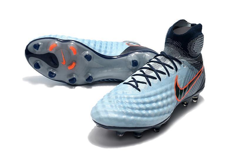 New Nike Magista obra II FG Soccer Cleats Shoes Blue Black Orange