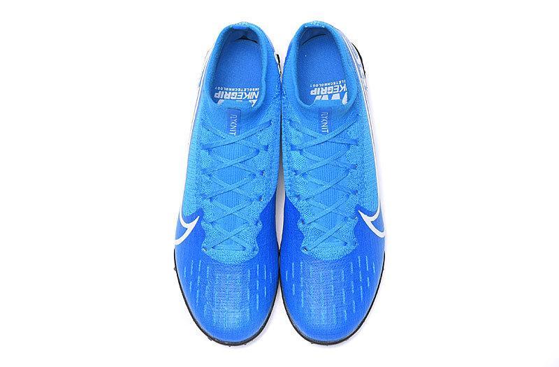 Nike Mercurial Superfly VII Elite TF Soccers Cleats Shoes Light Blue