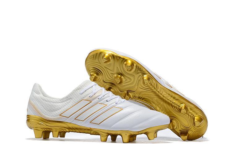 New Adidas Copa 19 + FG Exhibit Soccer Cleats Shoes White Gold