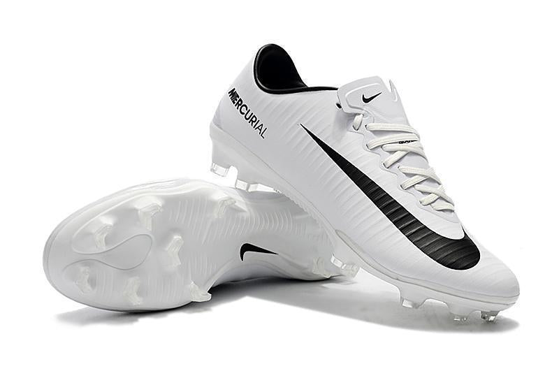 Nike Mercurial Vapor XI FG Soccer Cleats White Black