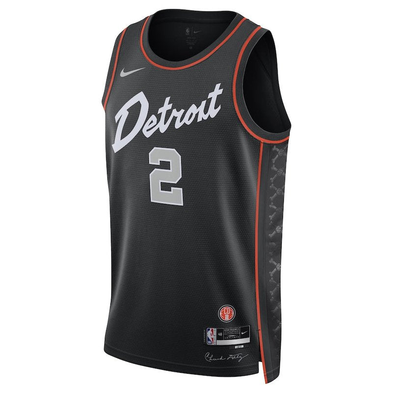 Cade Cunningham Detroit Pistons Unisex 23/24 NBA Jersey - Black - City Edition