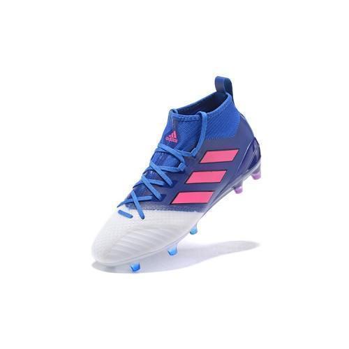 Adidas ACE 17.1 Primeknit Soccer Cleats Blue White Pink