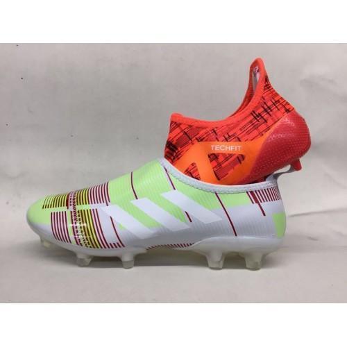 New Adidas Glitch Skin 17 FG Soccer Cleats Shoes Grass Green Orange Grey