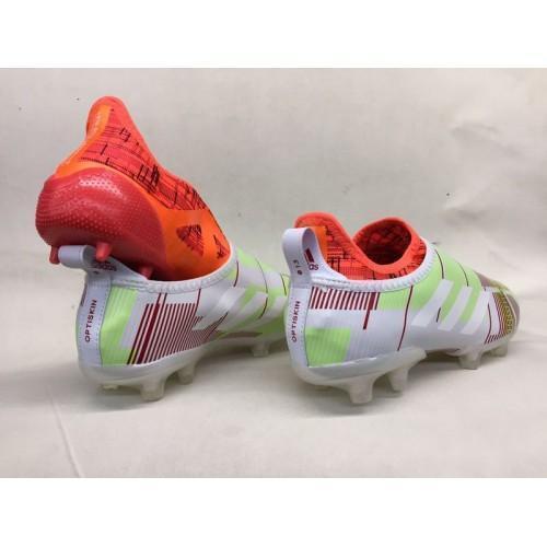 New Adidas Glitch Skin 17 FG Soccer Cleats Shoes Grass Green Orange Grey