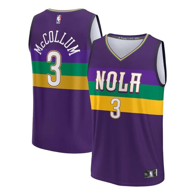 CJ McCollum New Orleans Pelicans Unisex 2023 Fastbreak NBA Jersey - City Edition - Purple