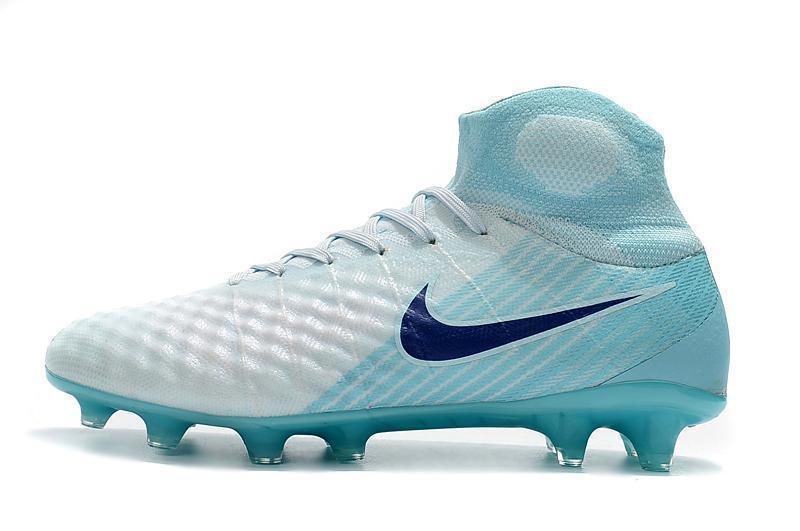 New Nike Magista Obra II Soccer Cleats Shoes White light blue dark blue