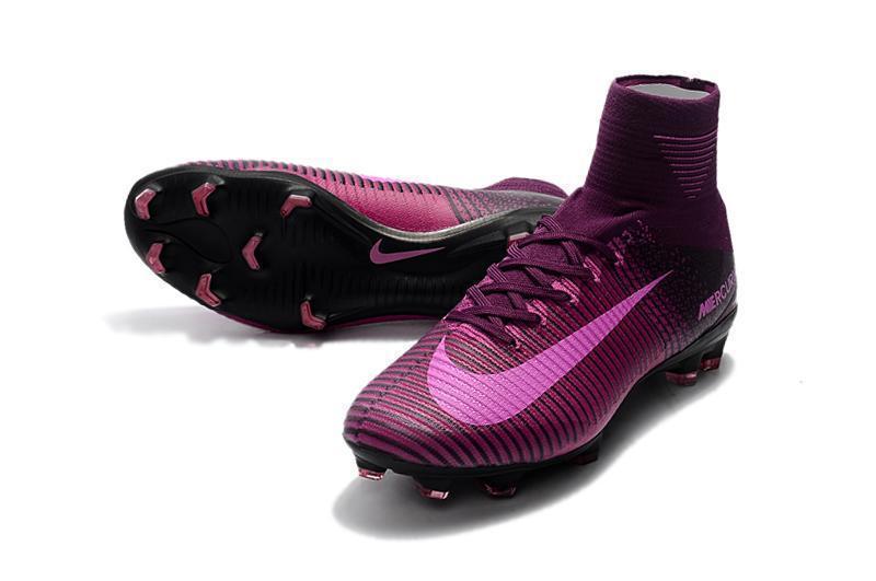 Nike Mercurial Superfly V FG Soccer Cleats Purple Pink Black