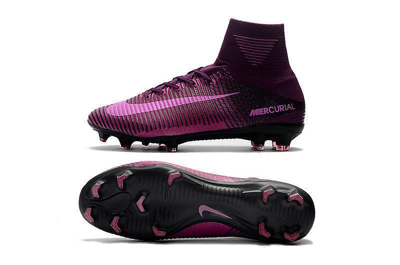 Nike Mercurial Superfly V FG Soccer Cleats Purple Pink Black