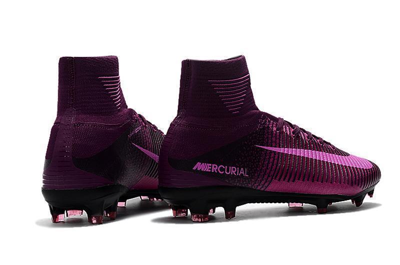 Nike Mercurial Superfly V FG Soccer Cleats Purple Pink Black