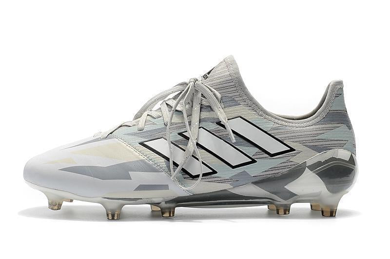 Adidas ACE FG Soccer Shoes Cleats Gray White