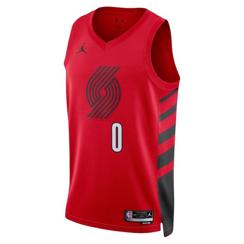 Damian Lillard Portland Trail Blazers 2023 Statement Edition NBA Jersey - Red