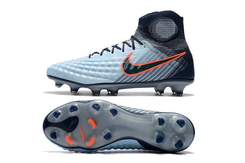 New Nike Magista obra II FG Soccer Cleats Shoes Blue Black Orange