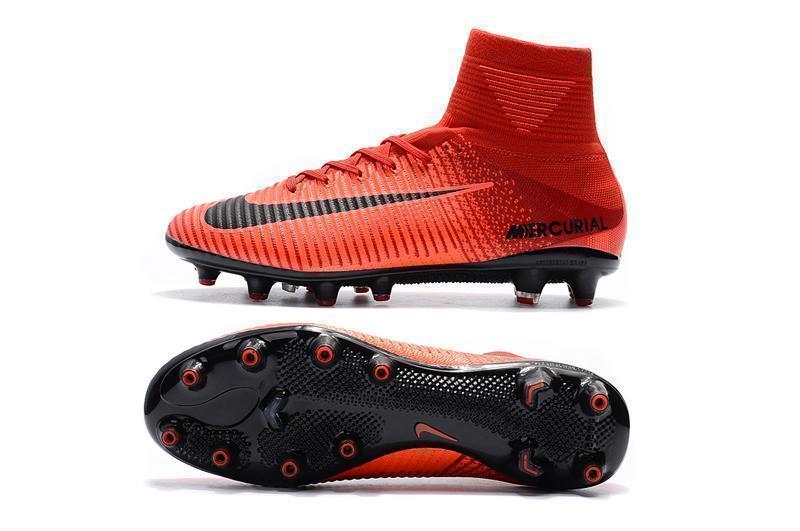 Nike Mercurial Superfly V AG Soccer Cleats University Red Black