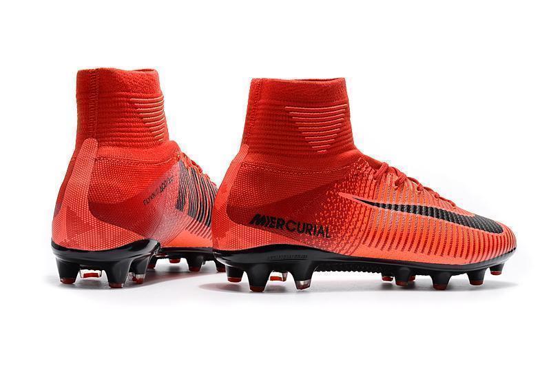 Nike Mercurial Superfly V AG Soccer Cleats University Red Black