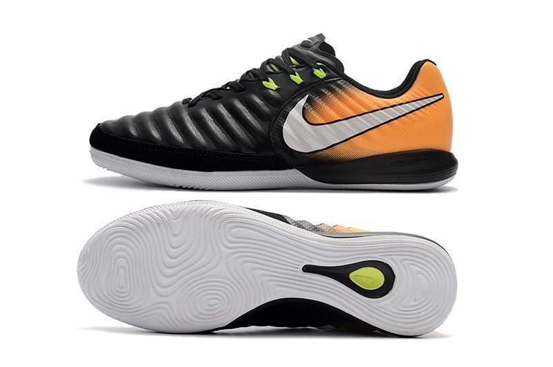 Nike TiempoX Finale IC Soccer Shoes CY0041 Black White Laser Orange