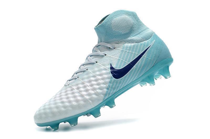 New Nike Magista Obra II Soccer Cleats Shoes White light blue dark blue