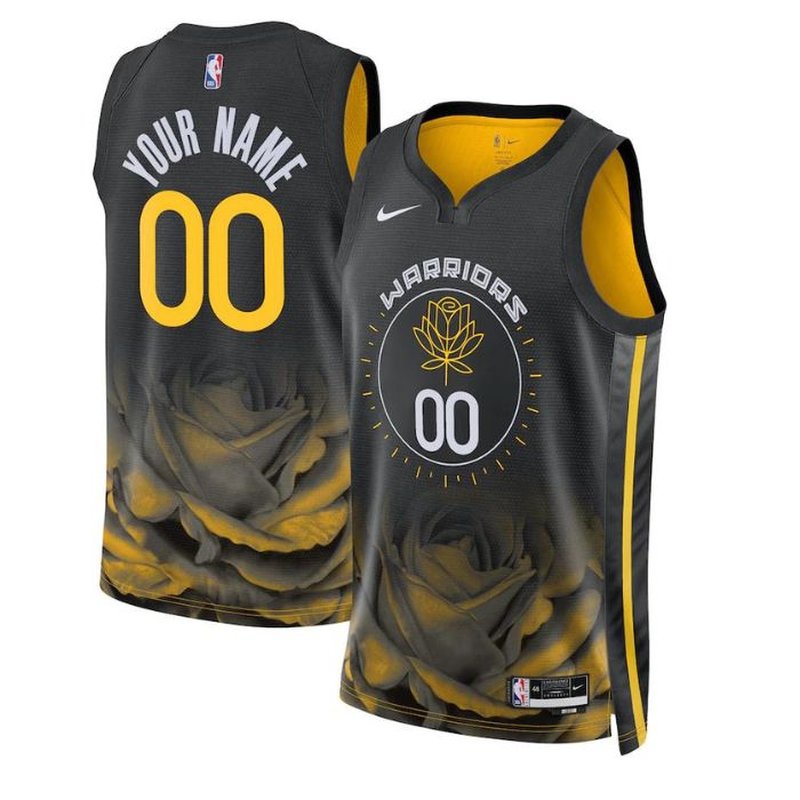 Golden State Warriors Unisex 2023 NBA Jersey - City Edition - Black