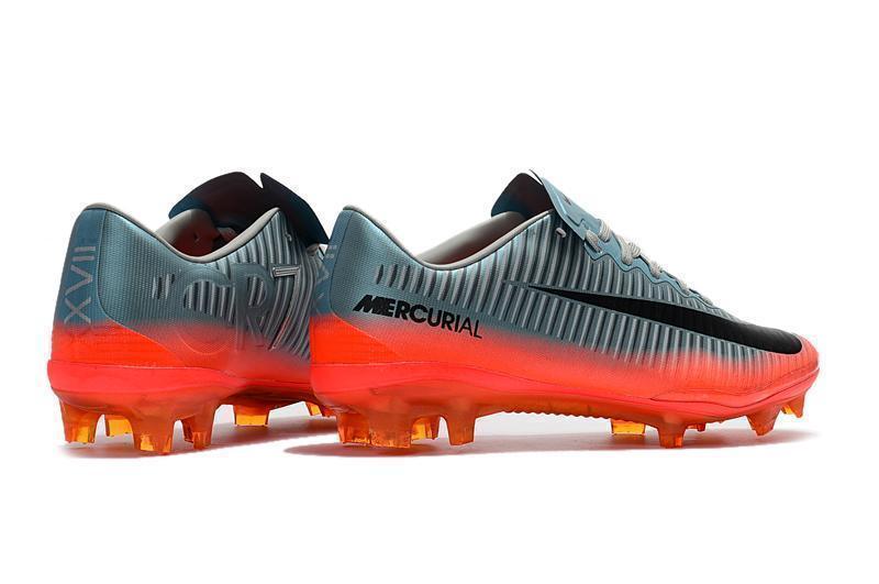 Nike Mercurial Vapor XI CR7 FG Soccer Cleats Cool Grey Orange