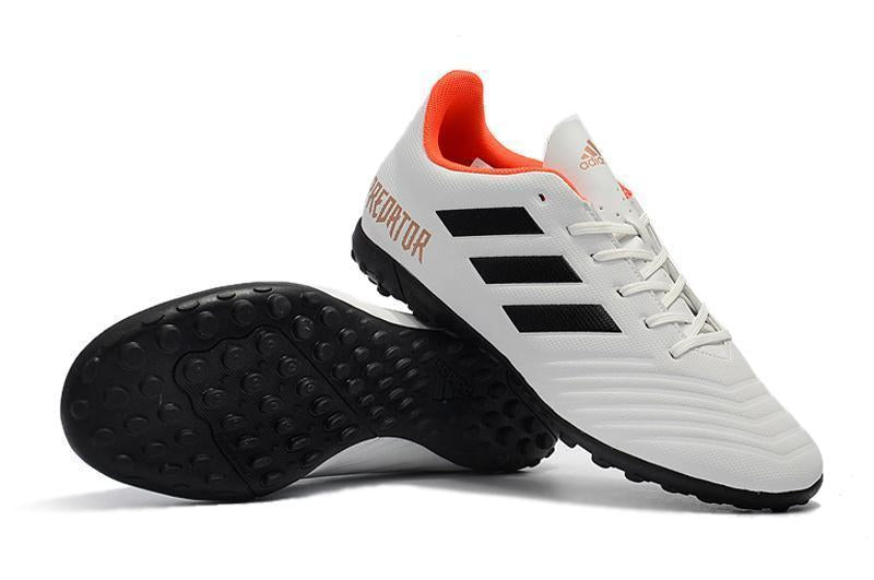 New Adidas Predator 18.4 TF Soccer Cleats Shoes Gray Black Orange