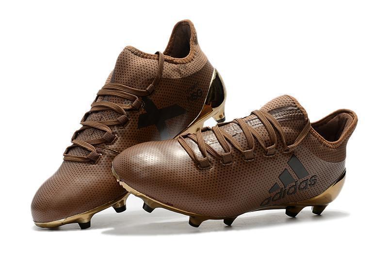 New Adidas X Series FG TPU Soccer Cleats Shoes Coffee Gold