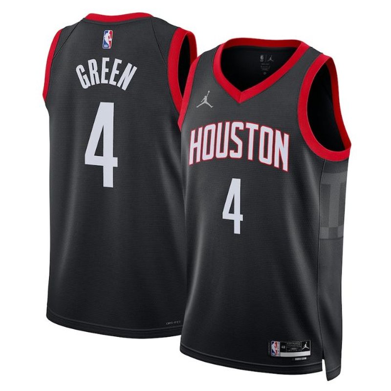 Jalen Green Houston Rockets 2023 Statement Edition Oro NBA Jersey  - Black