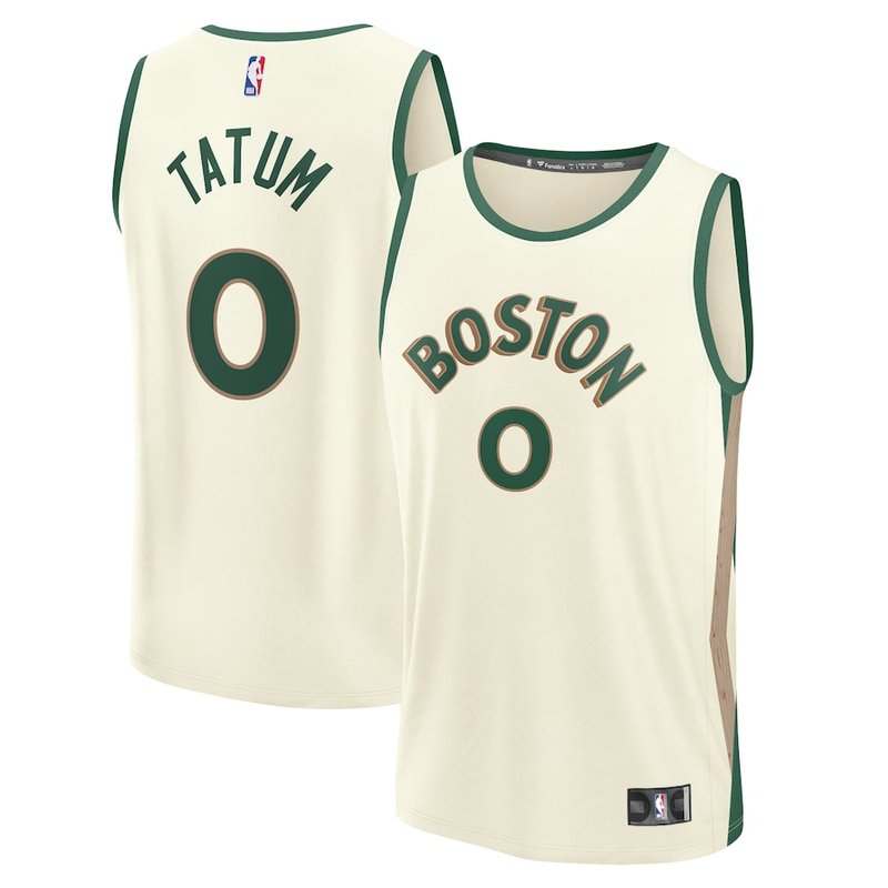 Jayson Tatum Boston Celtics Fanatics Branded 23/24 Fast Break NBA Jersey - White - City Edition