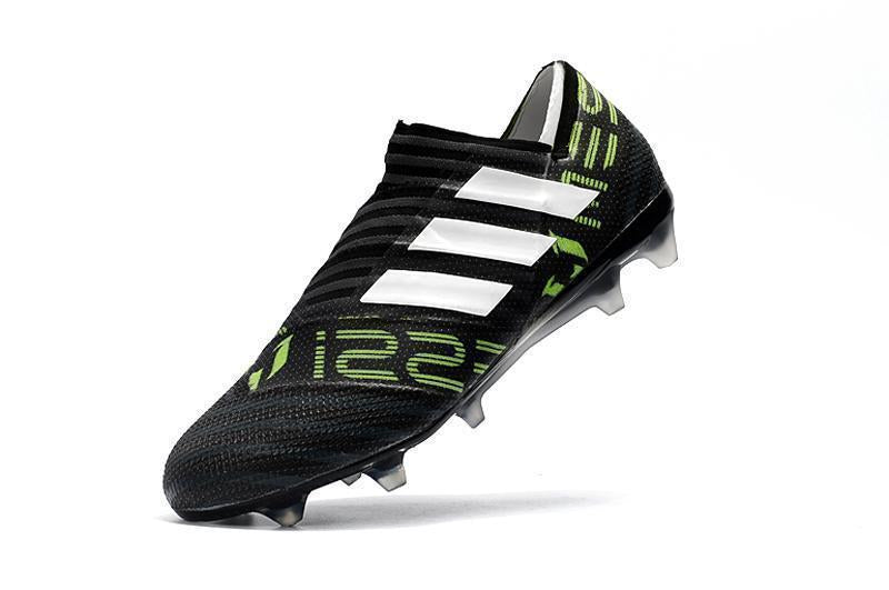 New Adidas Nemeziz FG Agility TPU Soccer Cleats Shoes Black Green White