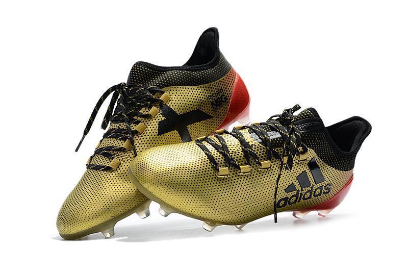 New Adidas X Series FG TPU Soccer Cleats Shoes Gold Black