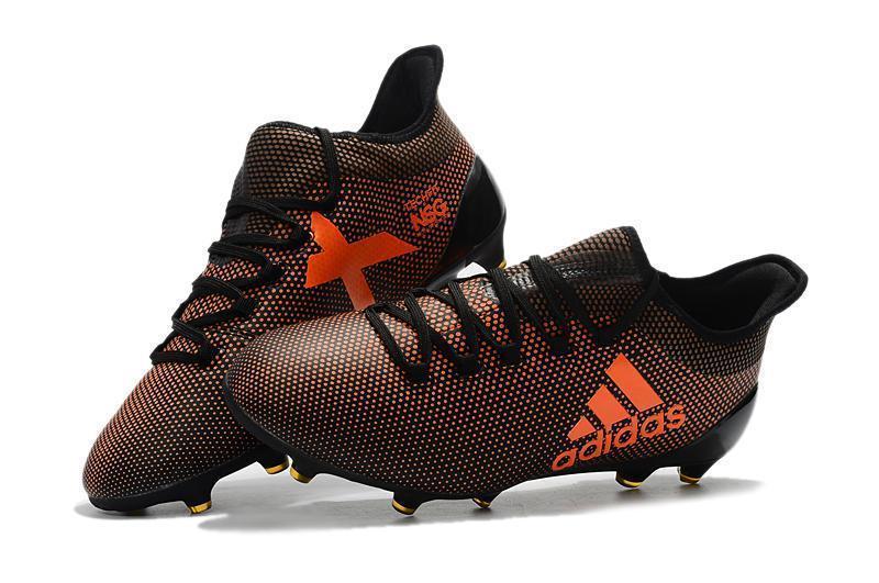 New Adidas X Series FG TPU Soccer Cleats Shoes Orange Black