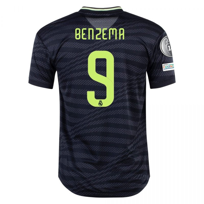 Karim Benzema Real Madrid 22/23 UCL III Third Jersey - Player Version