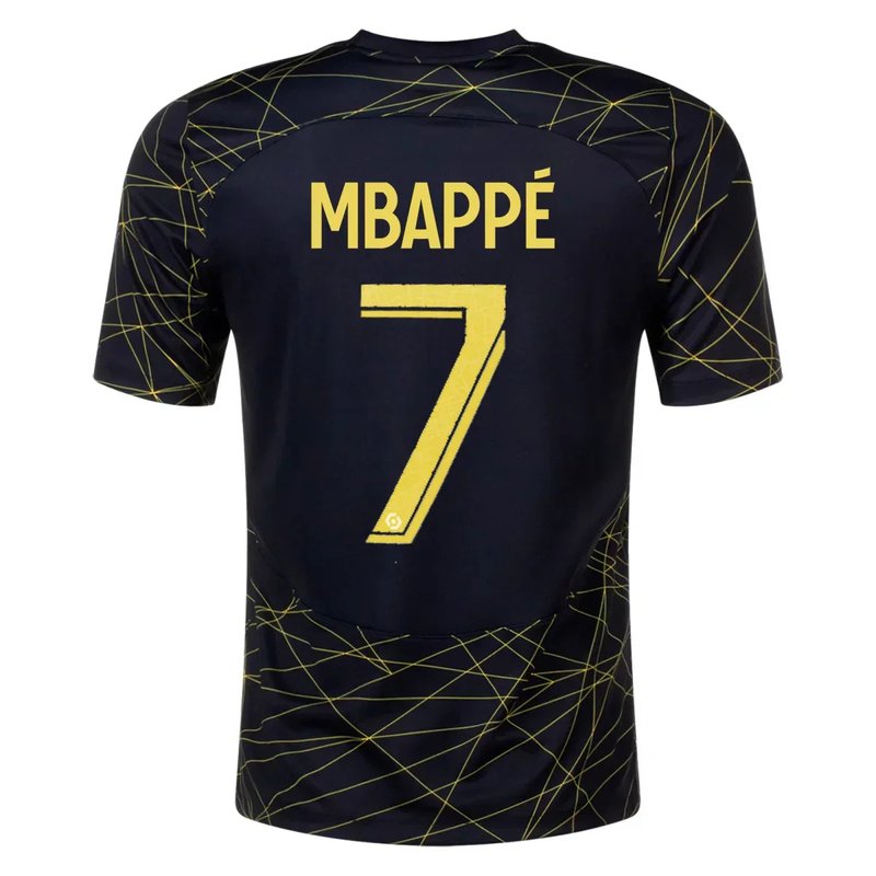 Kylian Mbapp������������������ Paris Saint-Germain (PSG) 22/23 IV Fourth Jersey - Fan Version