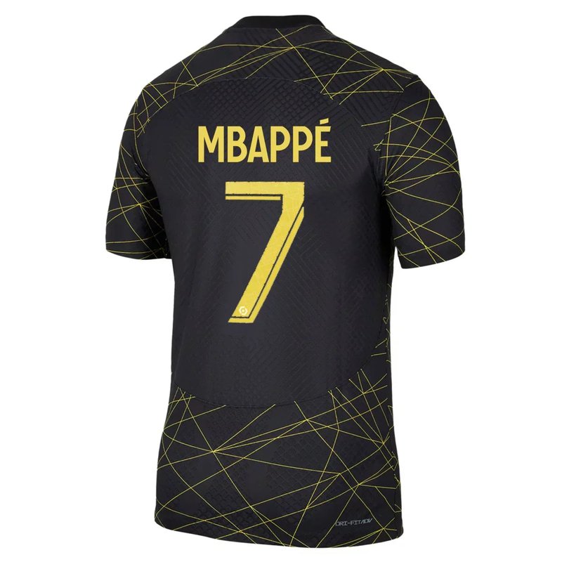 Kylian Mbapp������������������ Paris Saint-Germain (PSG) 22/23 IV Fourth Jersey - Player Version