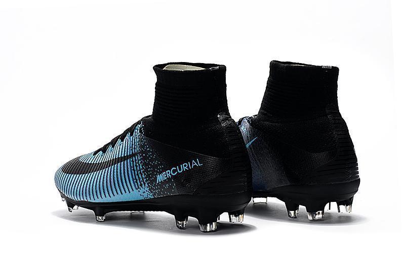 Nike Mercurial Superfly V FG Soccer Cleats Blue Black