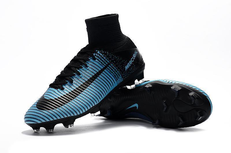 Nike Mercurial Superfly V FG Soccer Cleats Blue Black