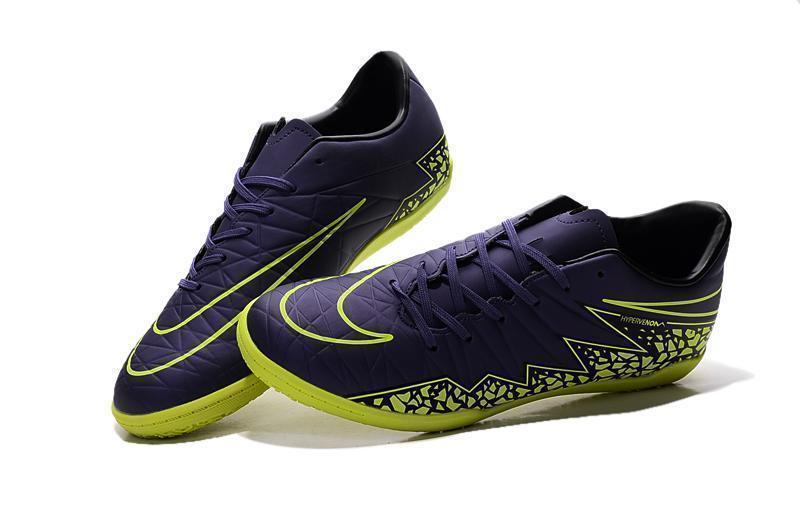 New Nike Hypervenom Phelon II IC DB0018 Soccer Cleats Shoes Dark Violet Green