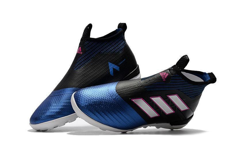 Adidas ACE Tango 17+ Purecontrol Turf Soccer Cleats Black White Blue