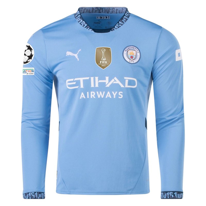 Manchester City UCL 24/25 I Home Jersey - Long Sleeve