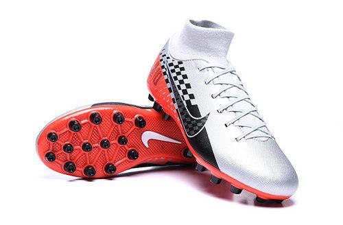 Nike Superfly 7 Academy CR7 AG Soccers Cleats Shoes Red Grey