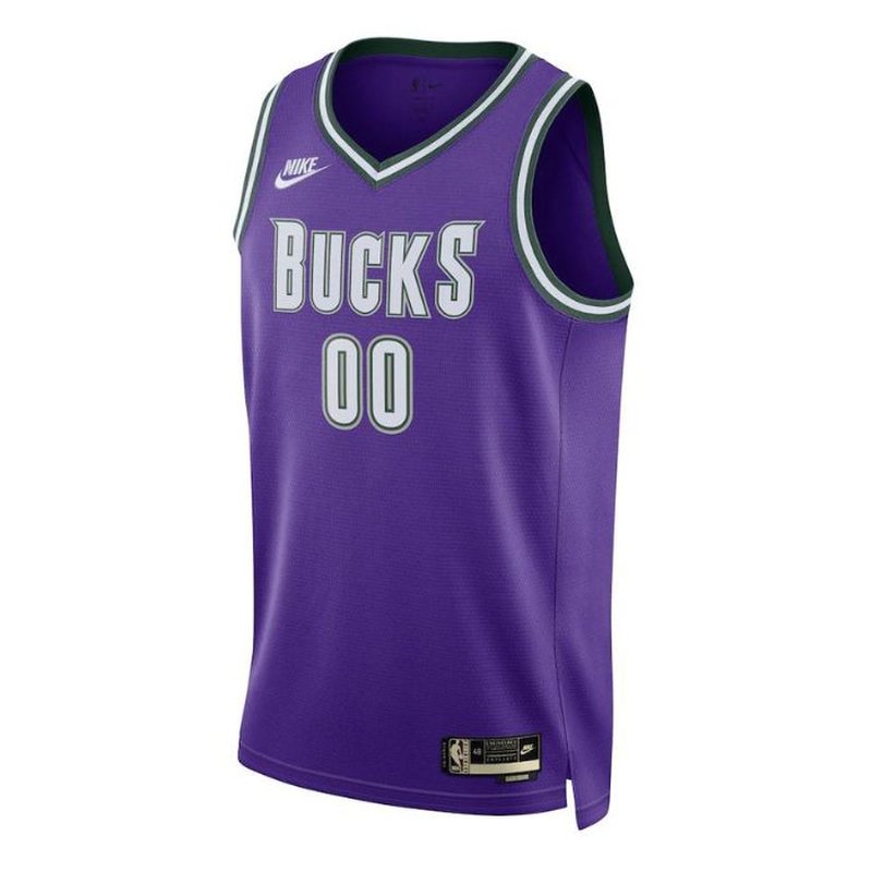 Milwaukee Bucks Unisex 2023 NBA Jersey - Classic Edition - Purple