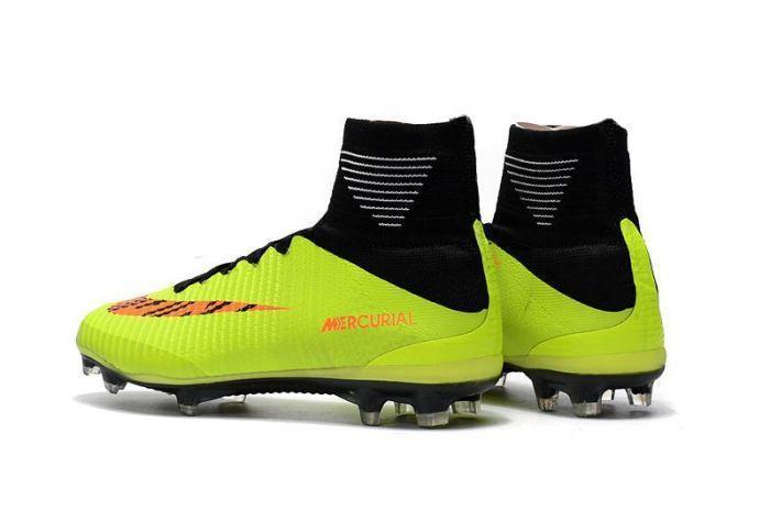 Nike Mercurial Superfly V FG Soccer Cleats Fluorescent Green Black