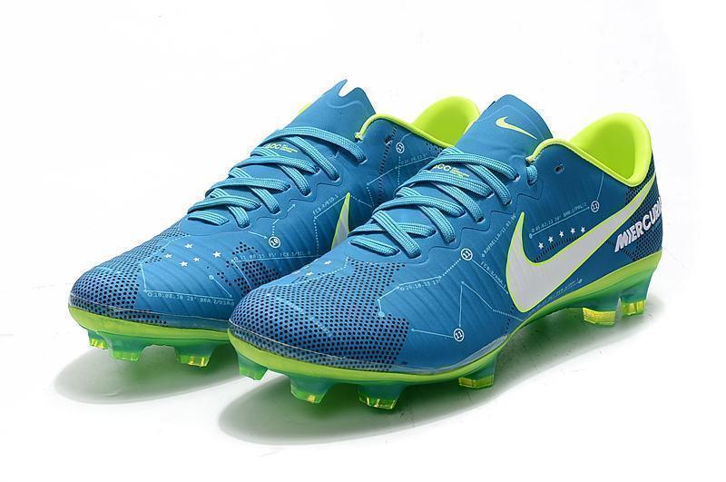 Nike Mercurial Vapor XI Neymar FG Soccer Cleats Blue Electric Green