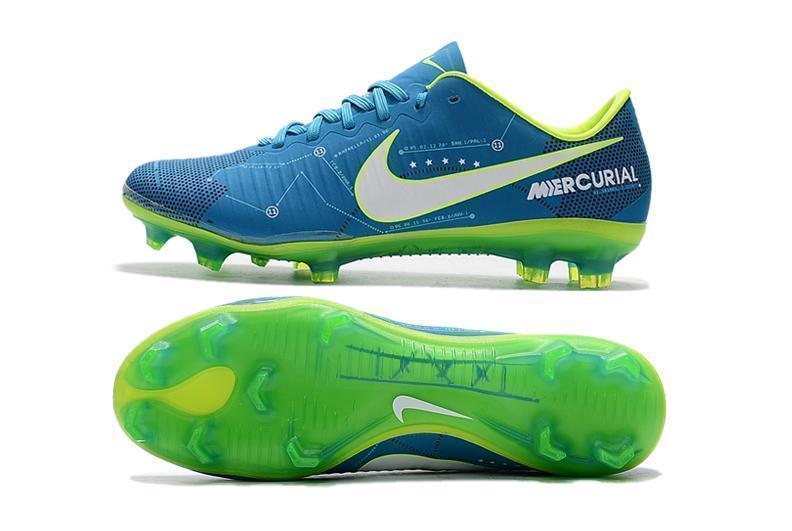 Nike Mercurial Vapor XI Neymar FG Soccer Cleats Blue Electric Green