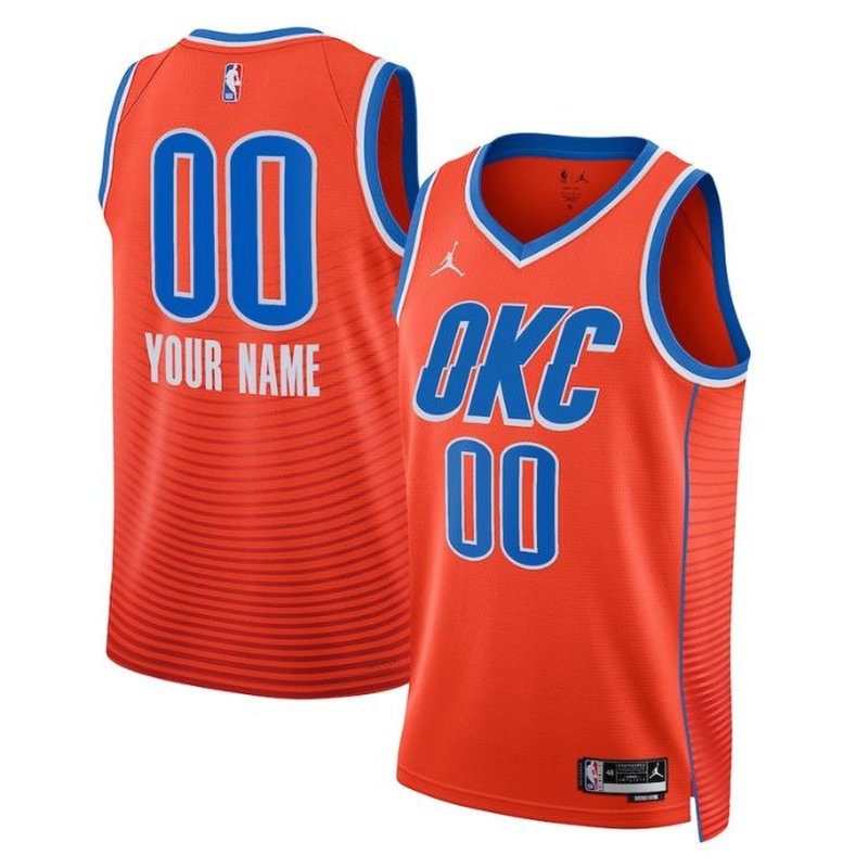 Oklahoma City Thunder Unisex 2023 NBA Jersey - Statement Edition - Orange