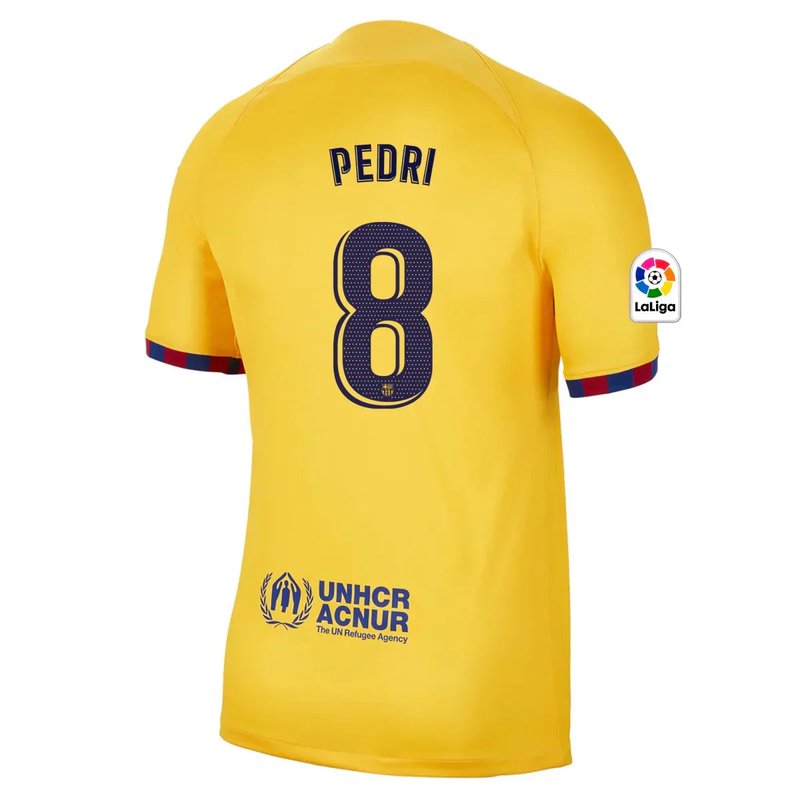 Pedri Barcelona 22/23 Senyera IV Fourth Jersey - Fan Version