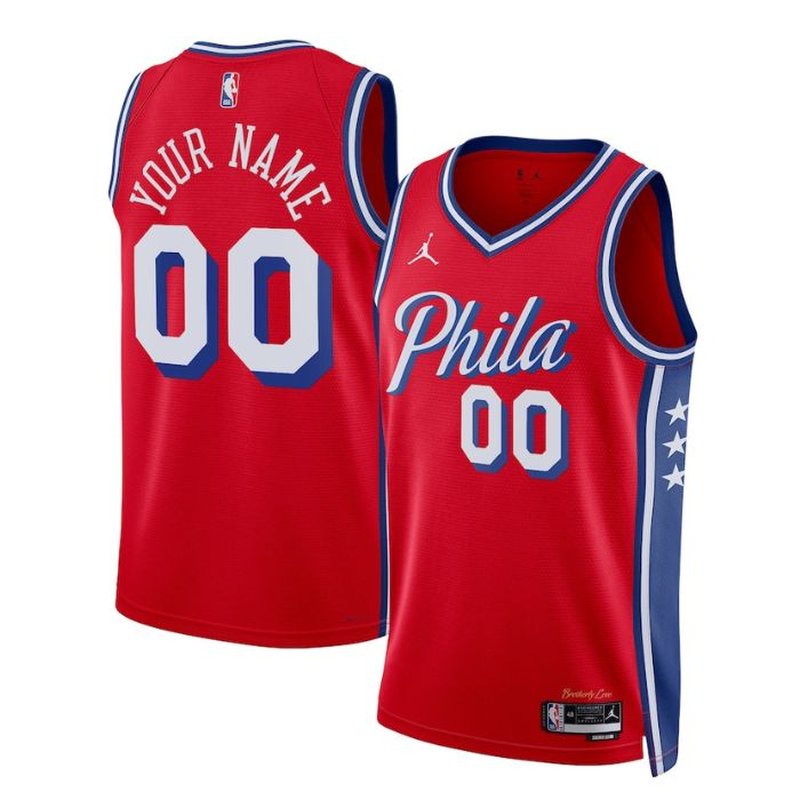 Philadelphia 76ers Unisex 2023 NBA Jersey - Statement Edition - Red