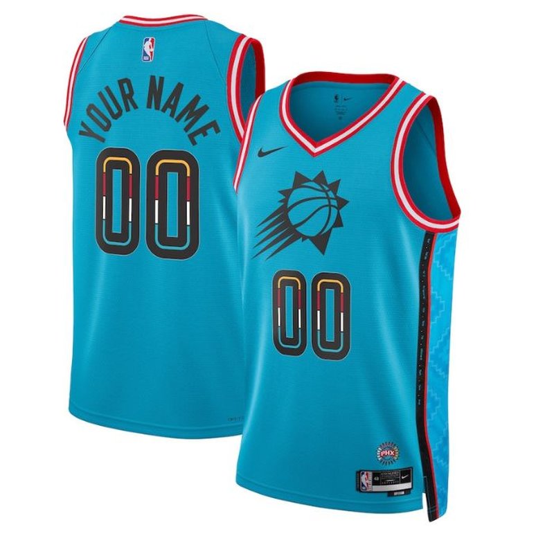 Phoenix Suns Unisex 2023 NBA Jersey - City Edition - Turquoise