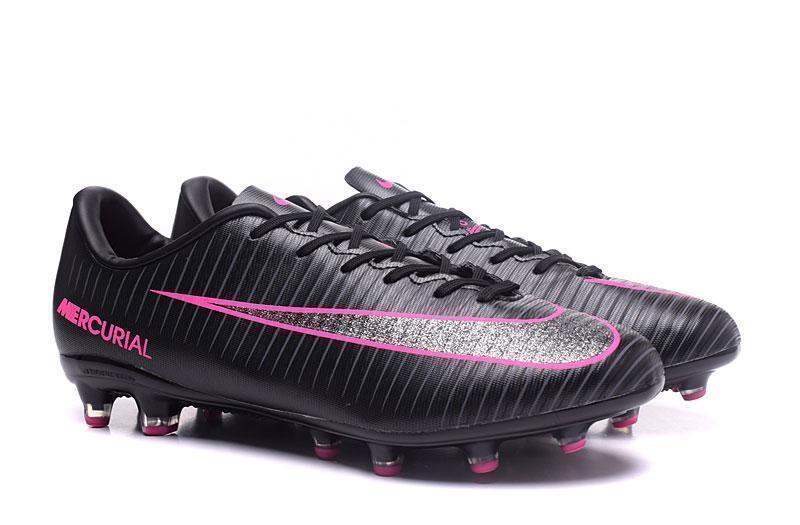 Nike Mercurial Vapor XI AG Soccer Cleats Black Pink