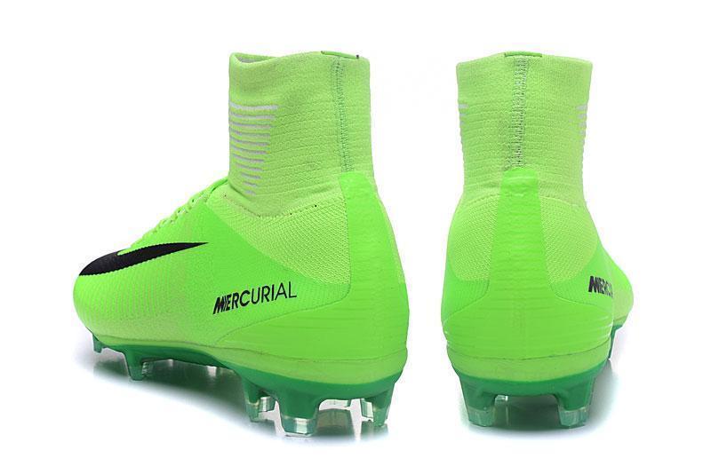 Nike Mercurial Superfly V FG Soccer Cleats Grass Green Black