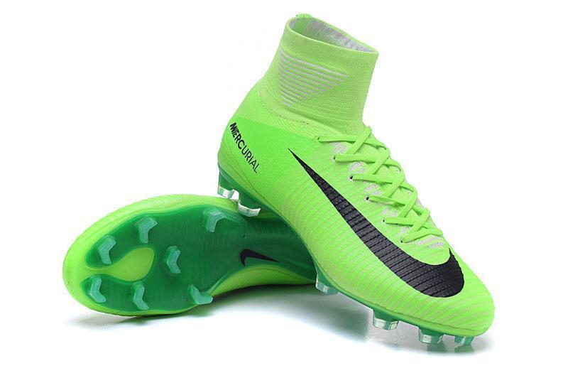 Nike Mercurial Superfly V FG Soccer Cleats Grass Green Black